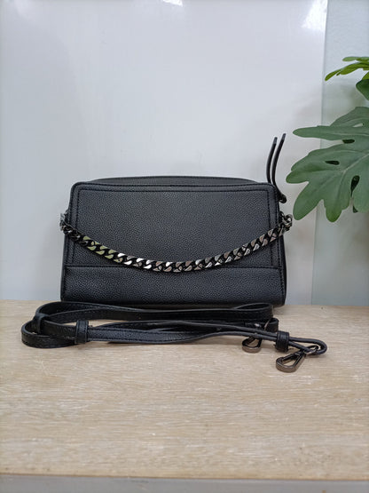 PARFOIS. Black leatherette bag
