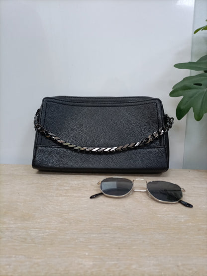 PARFOIS. Black leatherette bag