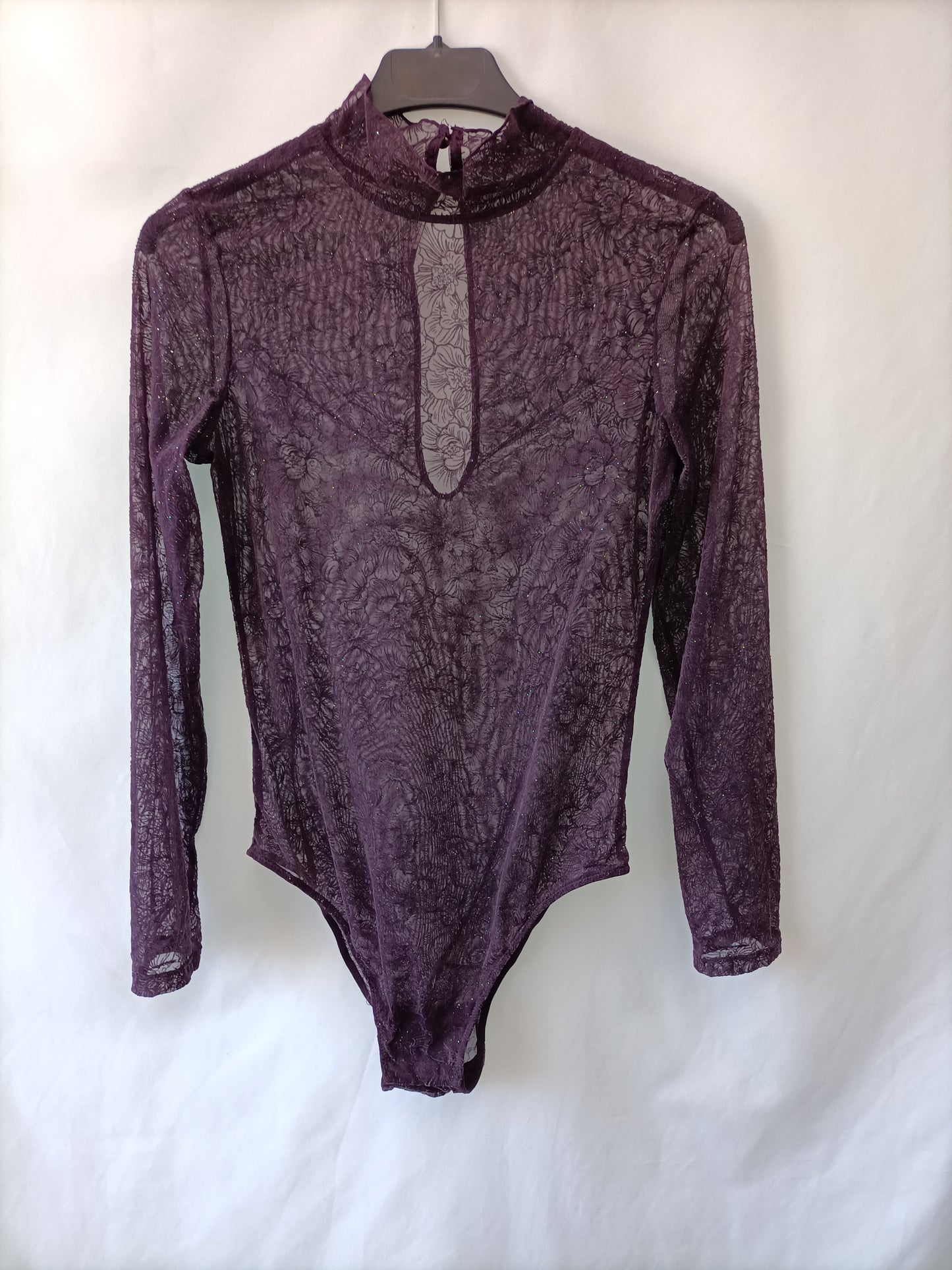 OTHERS. Purple velvet bodysuit Your(s)