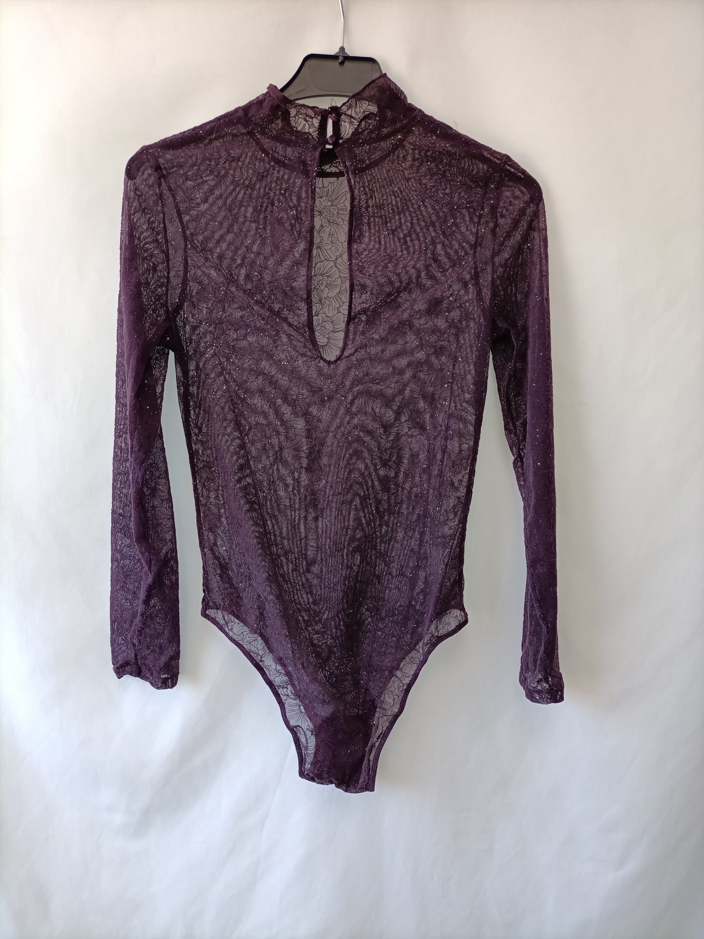 OTHERS. Purple velvet bodysuit Your(s)