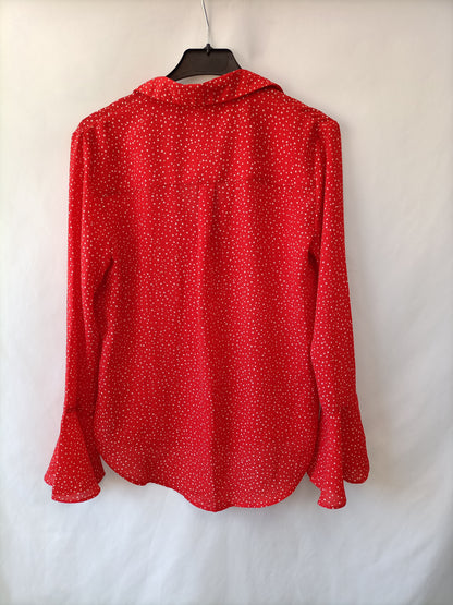 EASY WEAR. Red star blouse T.xs