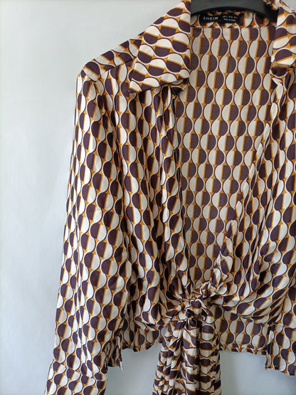 SHEIN. Retro Tie-Dye Top Ts