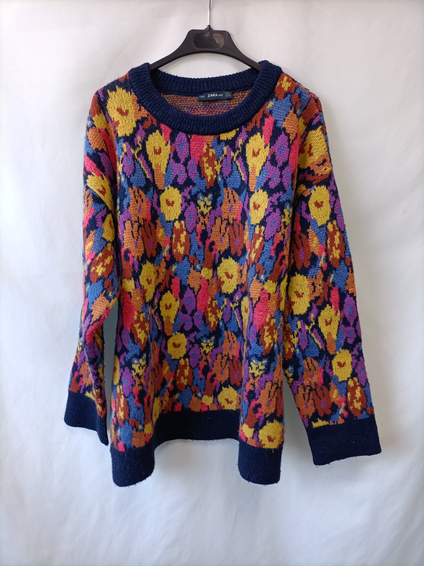 ZARA. Jersey largo retro T.m