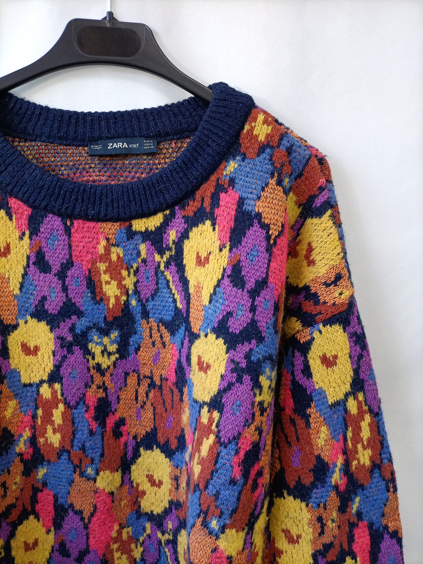 ZARA. Jersey largo retro T.m