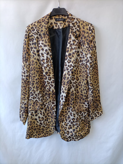 S'EBO. Blazer animal print T.u(s/m)