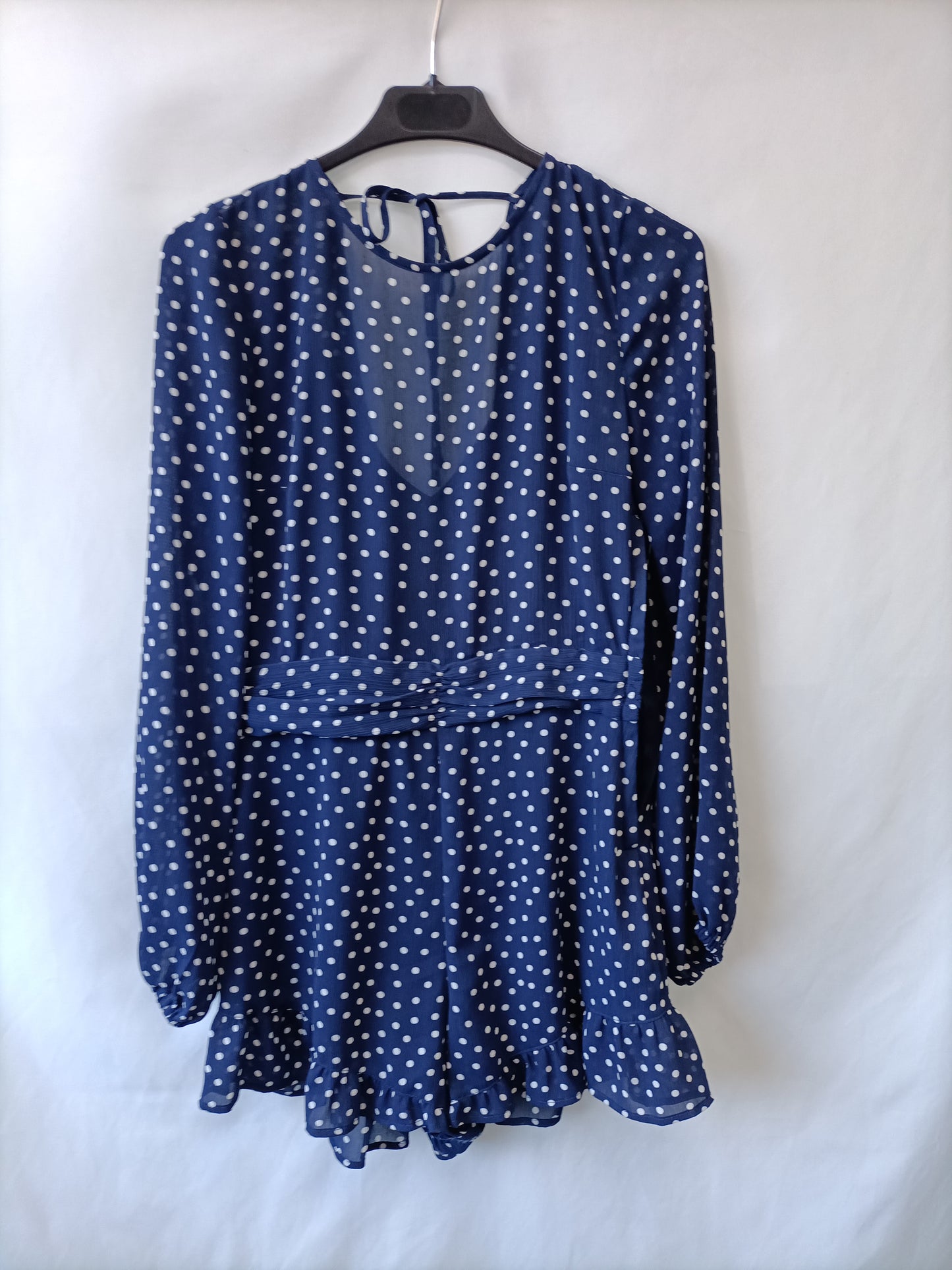 H&M. Mono azul lunares T.36