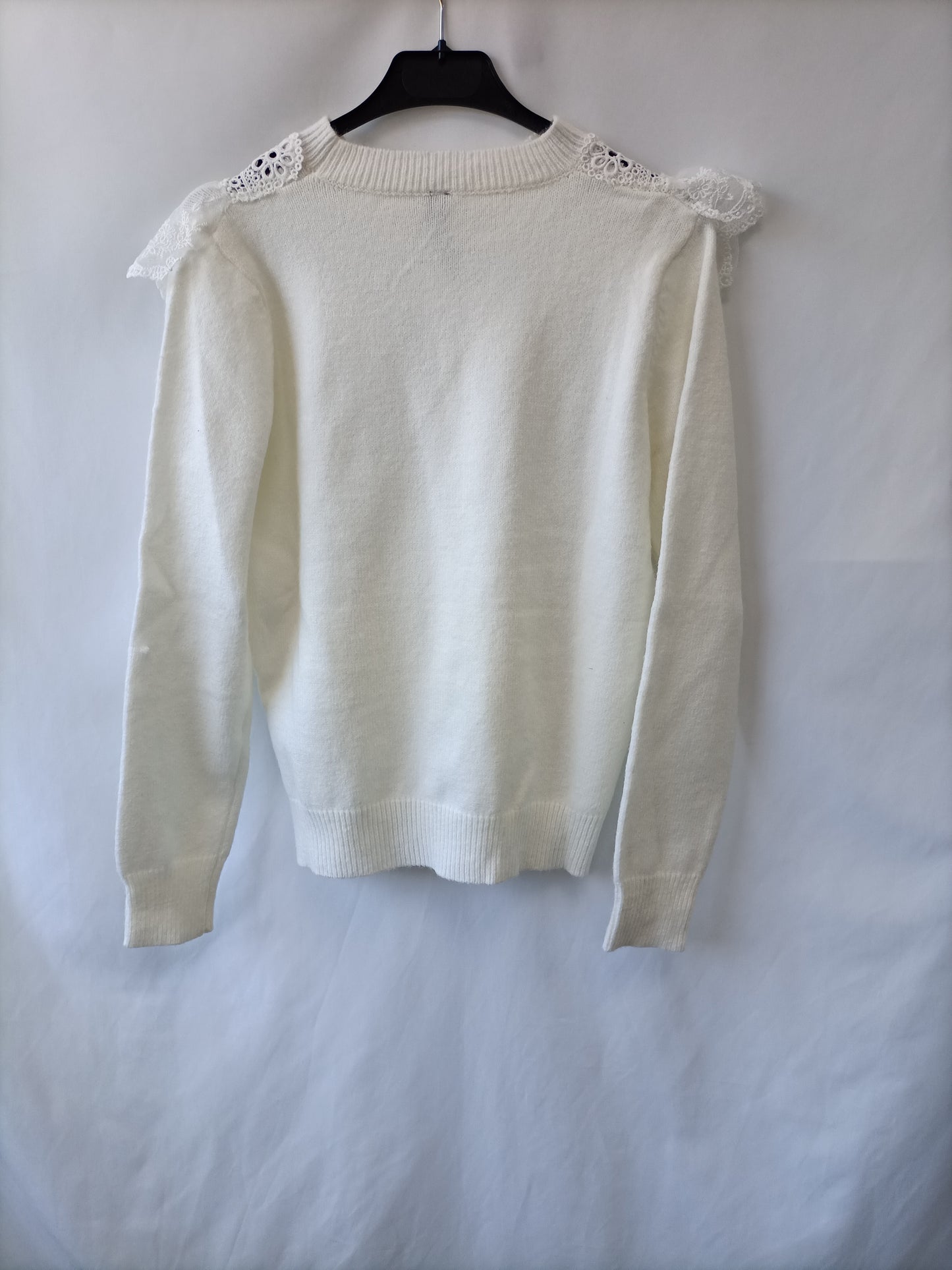 GOLDEN DAYS. Jersey blanco encaje T.u(s)