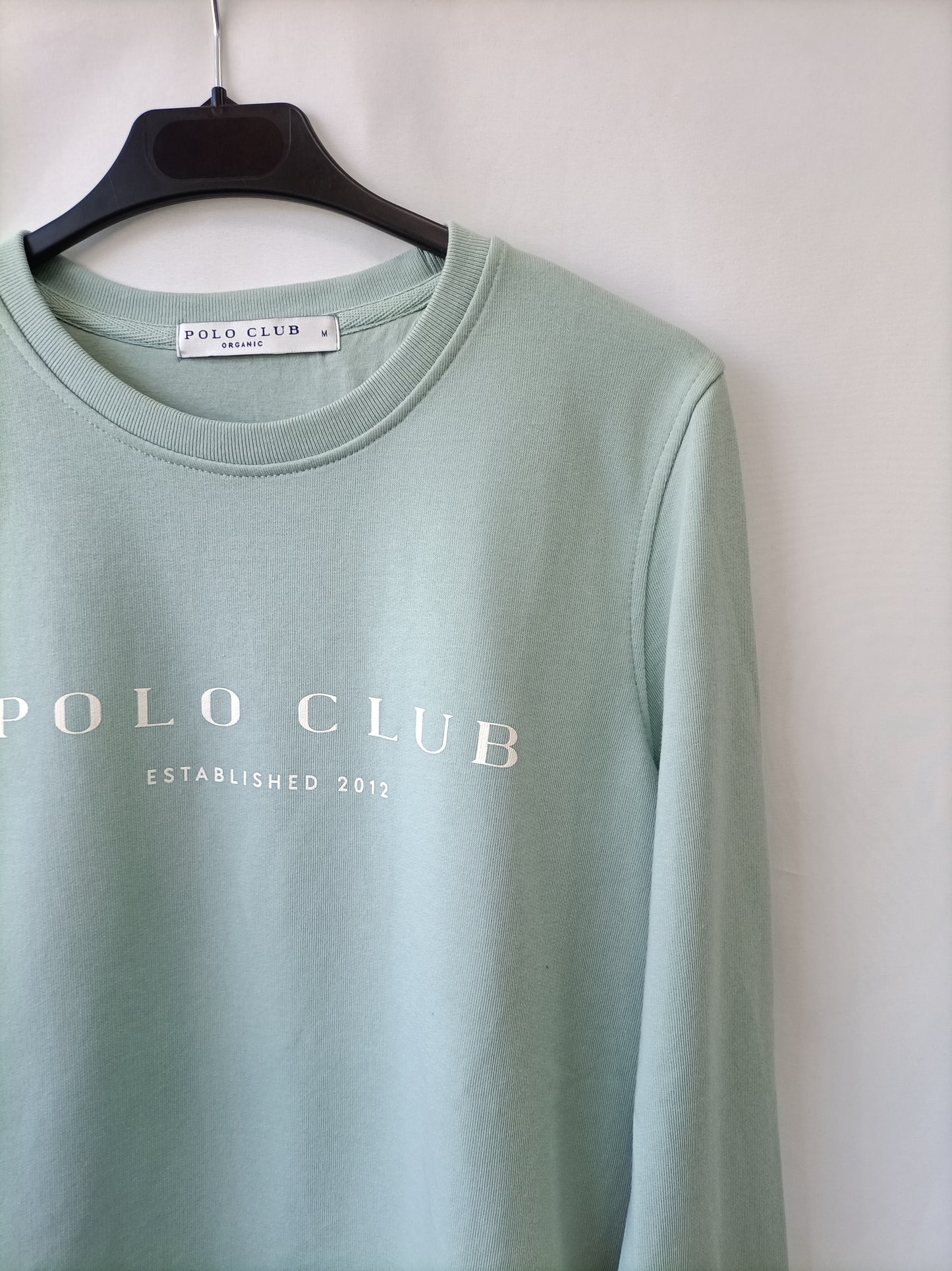 POLO CLUB. Sudadera verde agua T.m