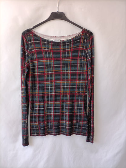 LIU JO. Checked sweater