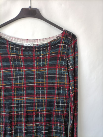 LIU JO. Checked sweater