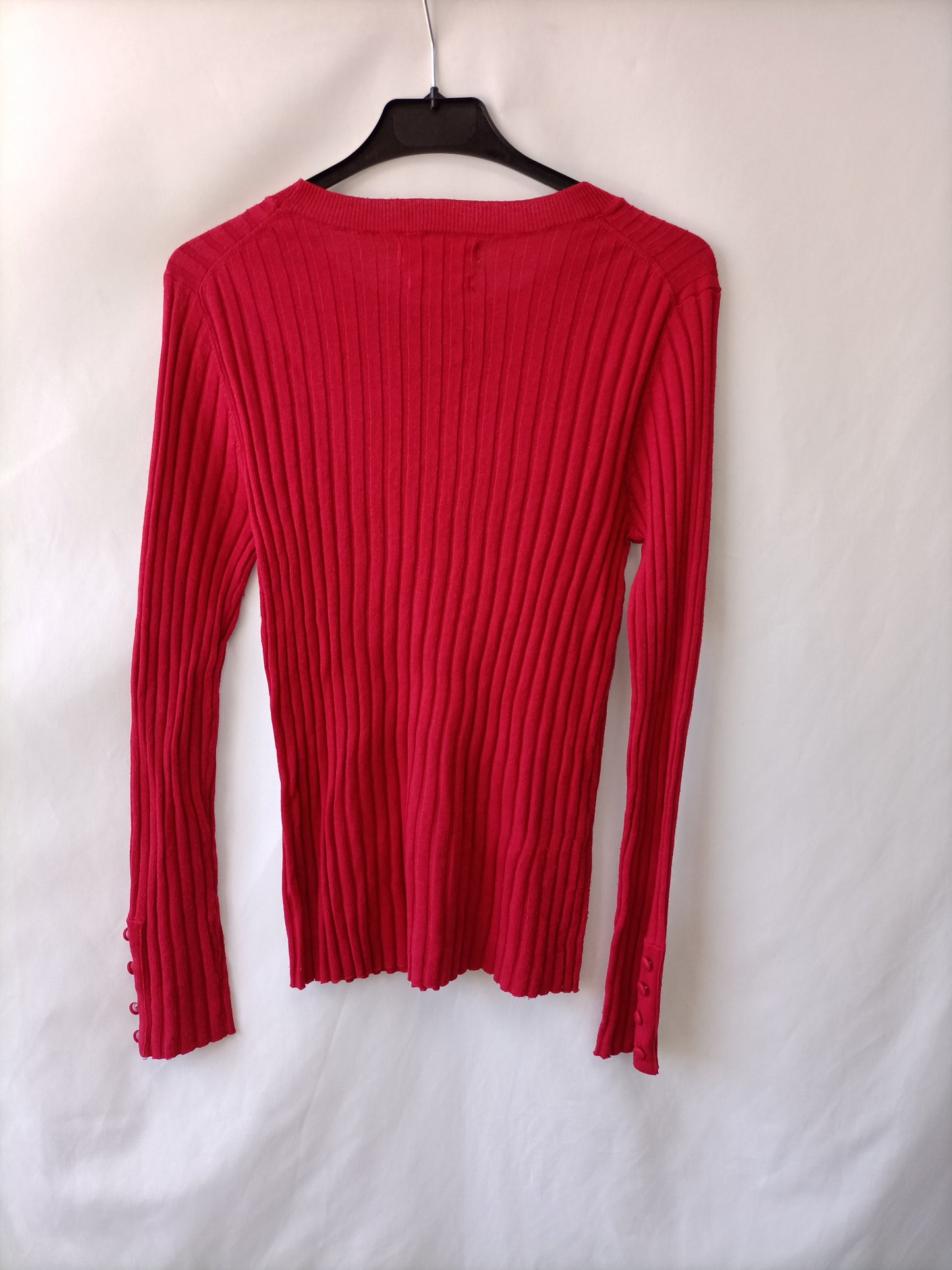 MANGO. Top Canalé rosa T.l