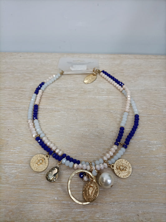 TERIA YABAR. Collar abalorios