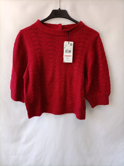 MANGO. Top rosa punto T.m