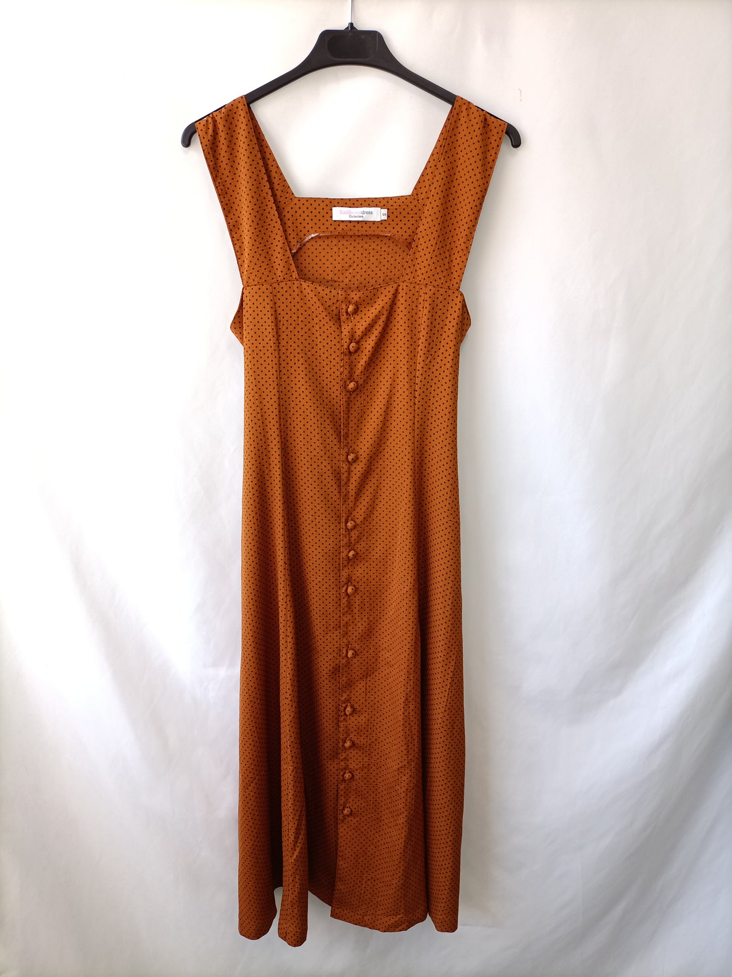 SUSISWEET. Vestido midi teja T.s