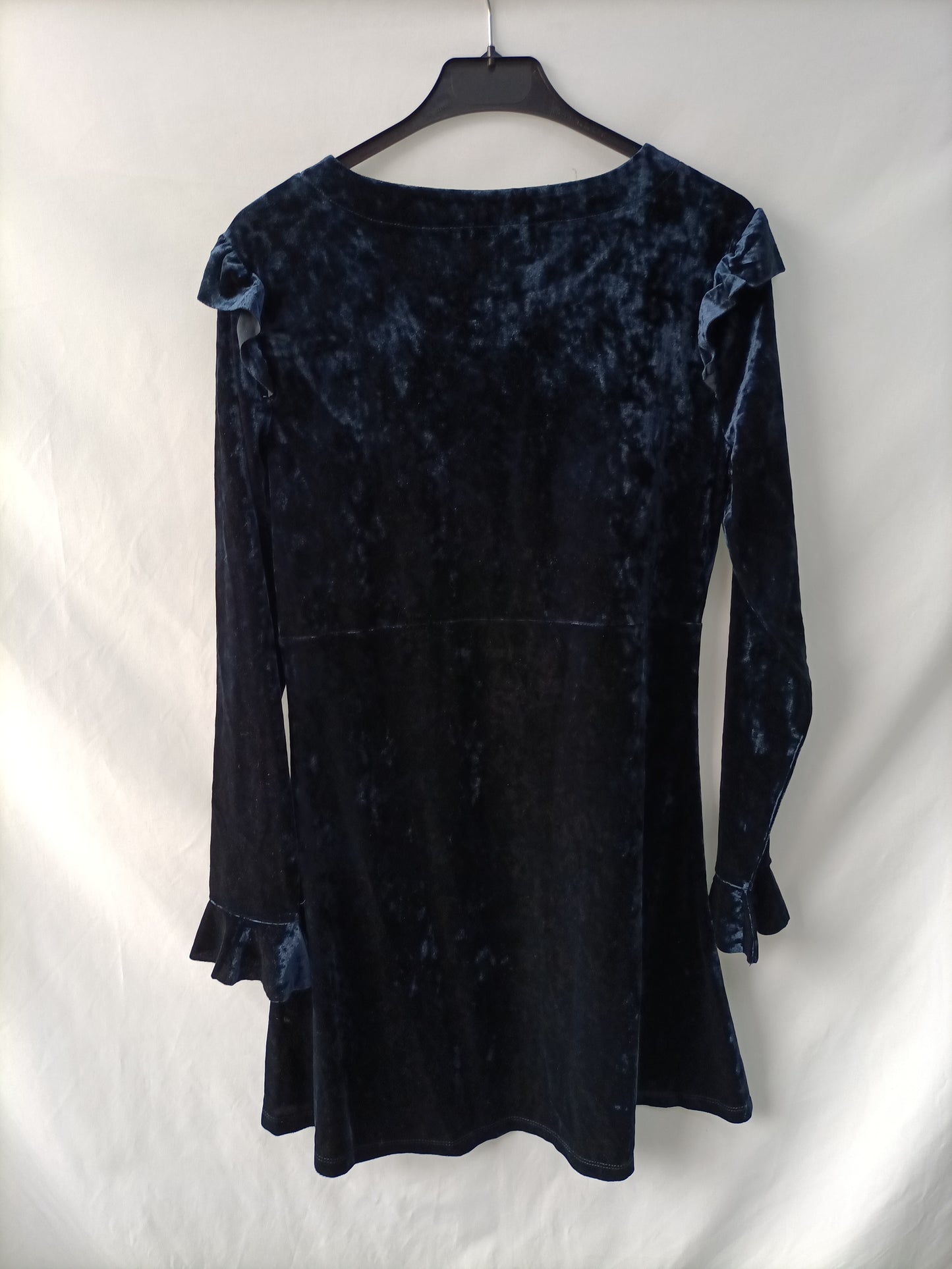 EASY WEAR. Vestido azul terciopelo T.l