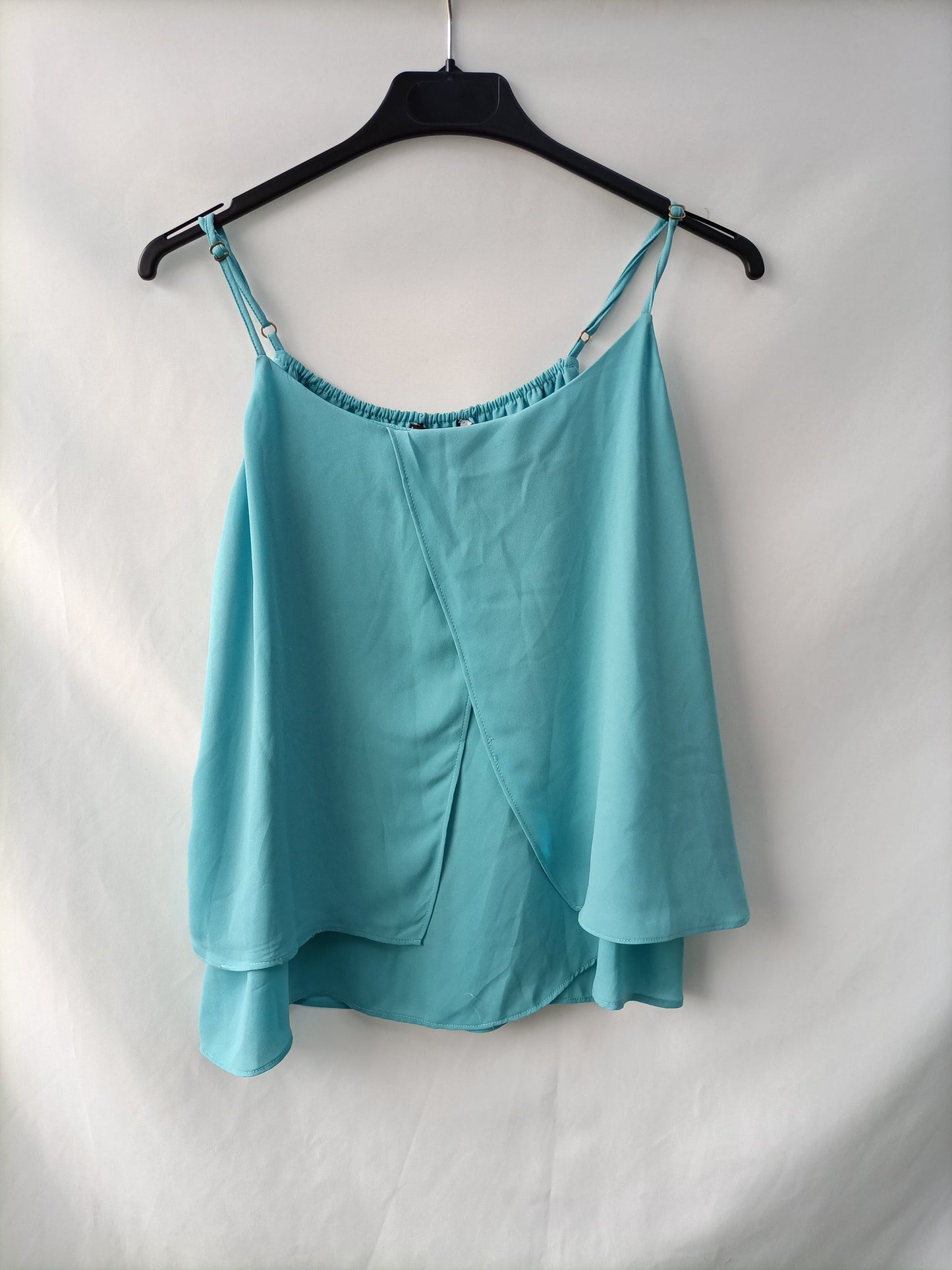 MANGO. Top turquesa T.m