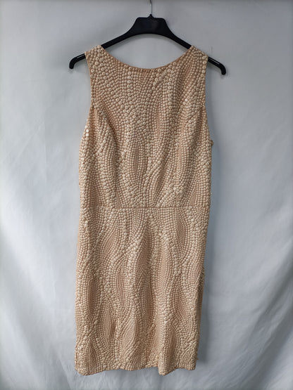 PEDRO DEL HIERRO. Rhinestone dress size 38