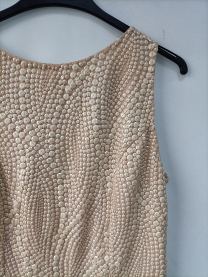 PEDRO DEL HIERRO. Rhinestone dress size 38