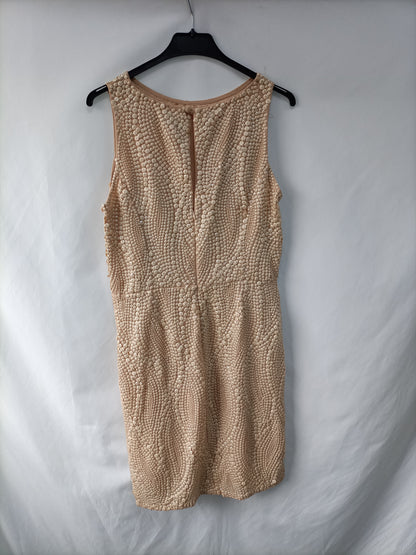 PEDRO DEL HIERRO. Rhinestone dress size 38