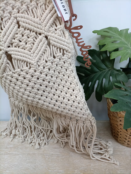 SLOWLOVE.Bolso trenzado mediano