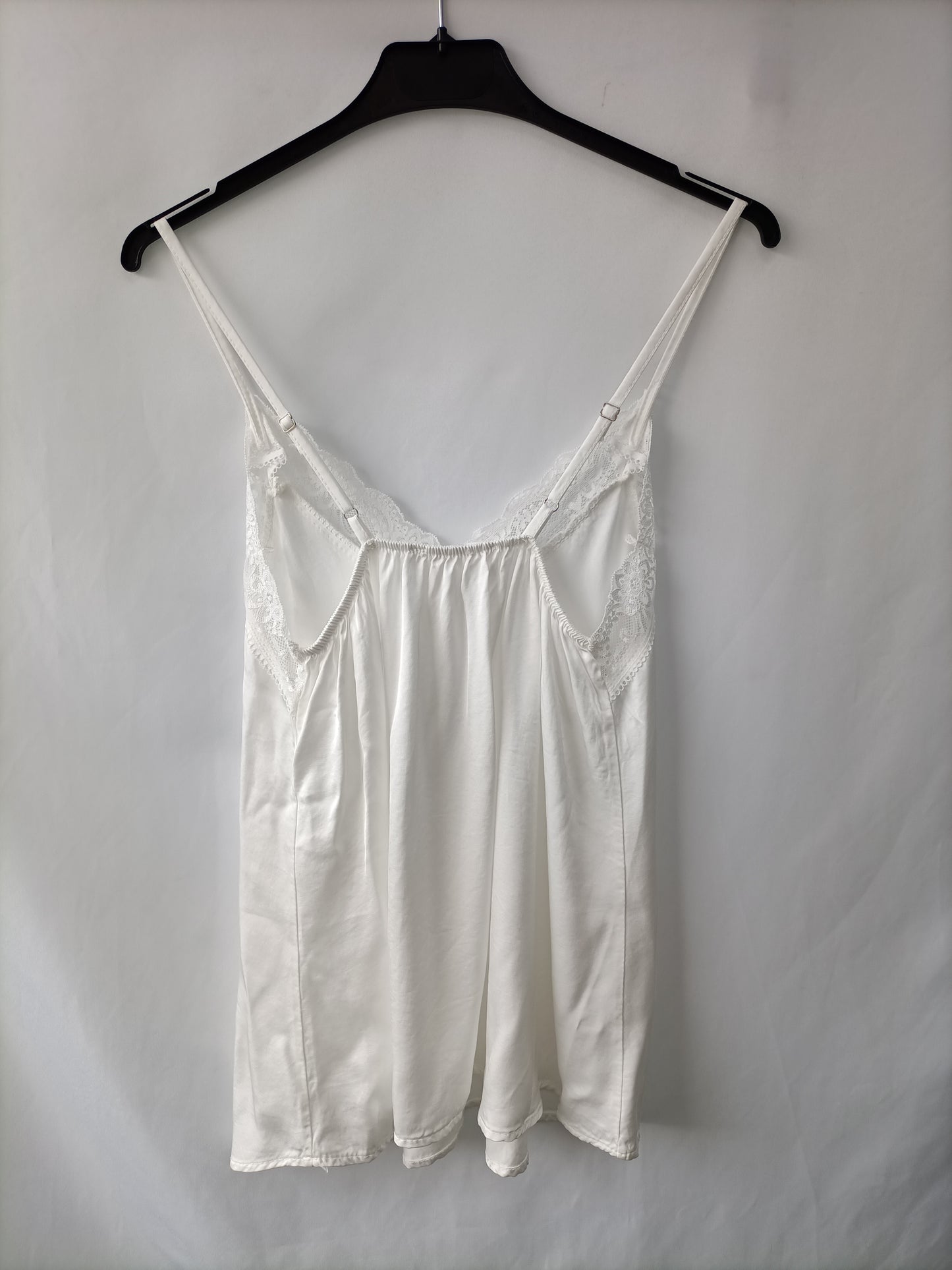 AMEÈ.Top blanco lencero satinado TU(S/M)