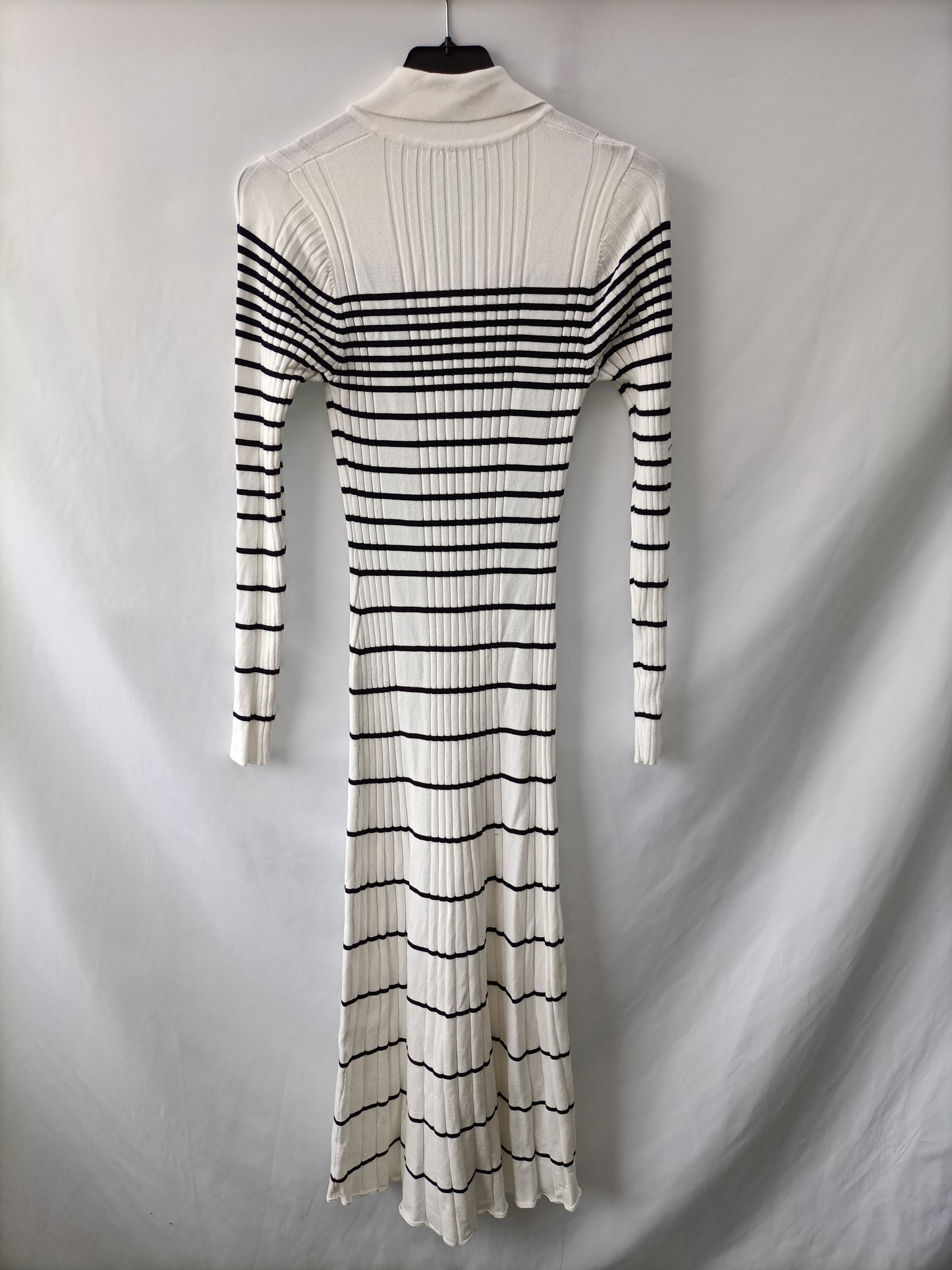 OTRAS.Vestido largo canalé rayas marineras T.xs/s