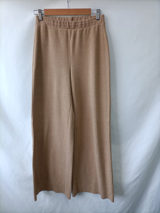 ZARA. Pantalón ancho Camel T.m(tara)