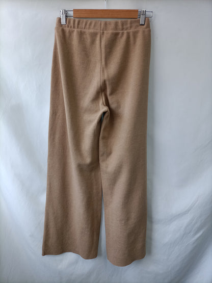 ZARA. Camel Wide Leg Trousers Tm(tara)