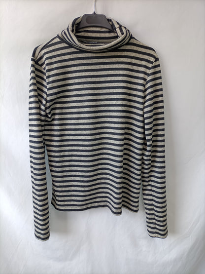 ZARA. Jersey rayas fluido T.l