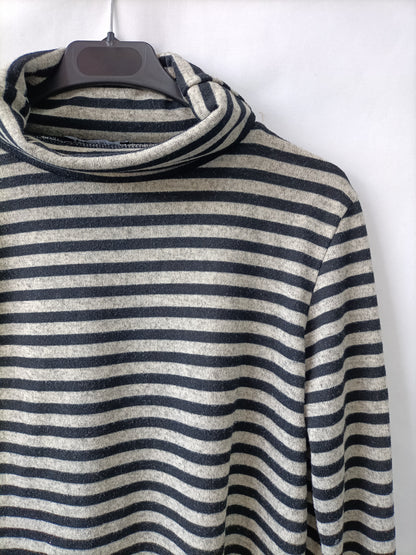 ZARA. Jersey rayas fluido T.l
