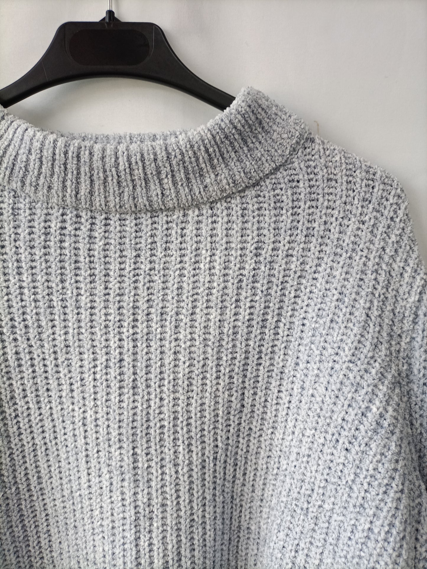 MANGO. Jersey azul jaspeado T.m