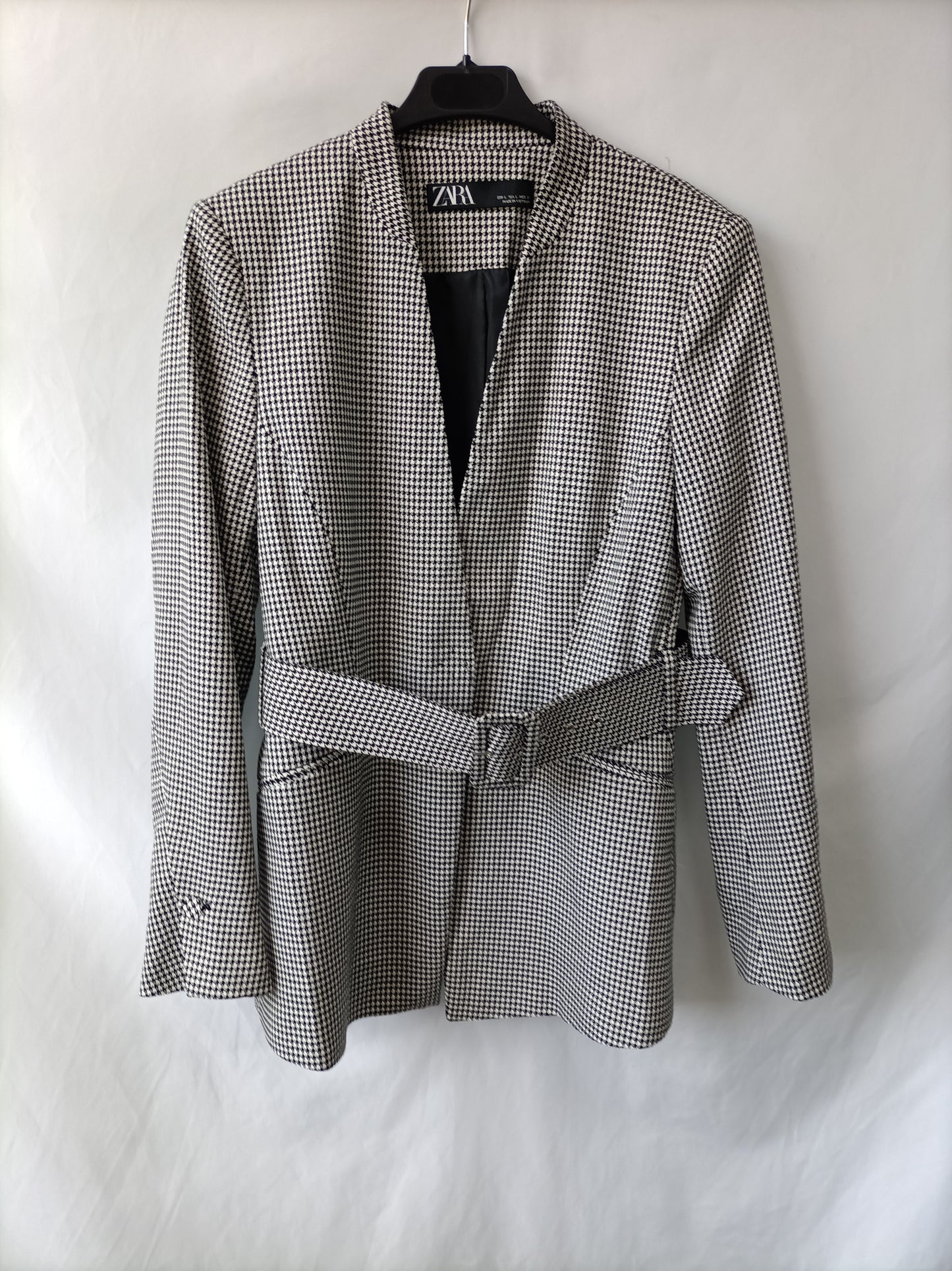 ZARA. Blazer pata de gallo T.l