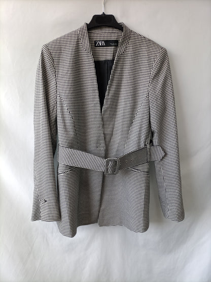 ZARA. Blazer pata de gallo T.l