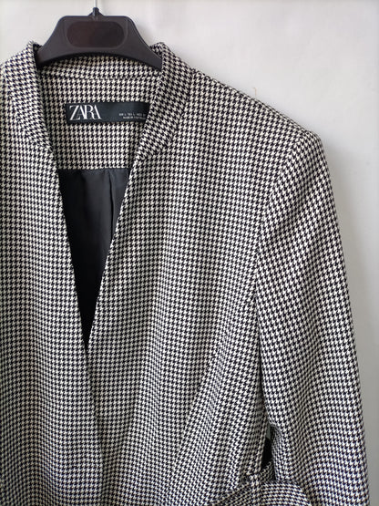 ZARA. Blazer pata de gallo T.l