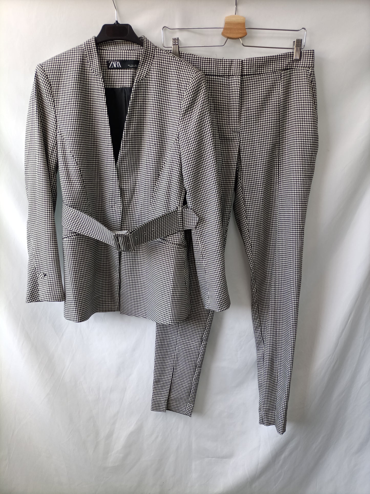 ZARA. Blazer pata de gallo T.l