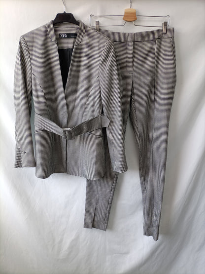 ZARA. Blazer pata de gallo T.l