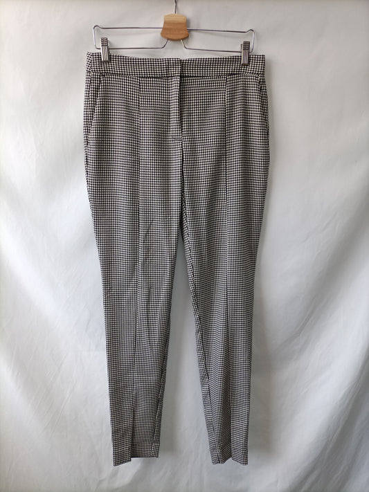 ZARA. Pantalón pata de gallo T.m