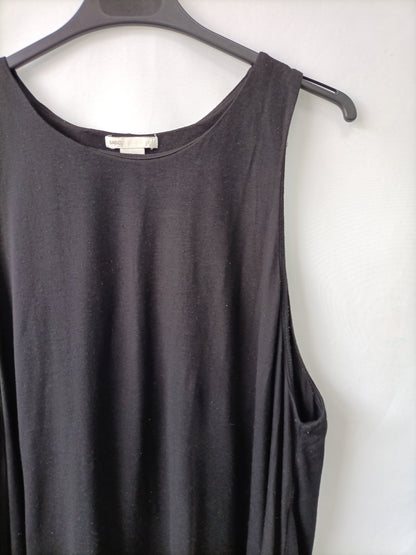 H&M. Vestido básico negro T.m
