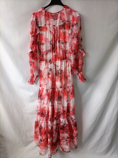 PANAMBI. Vestido largo estampado T.36