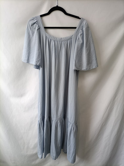ZARA. Vestido azul largo T.xs/s
