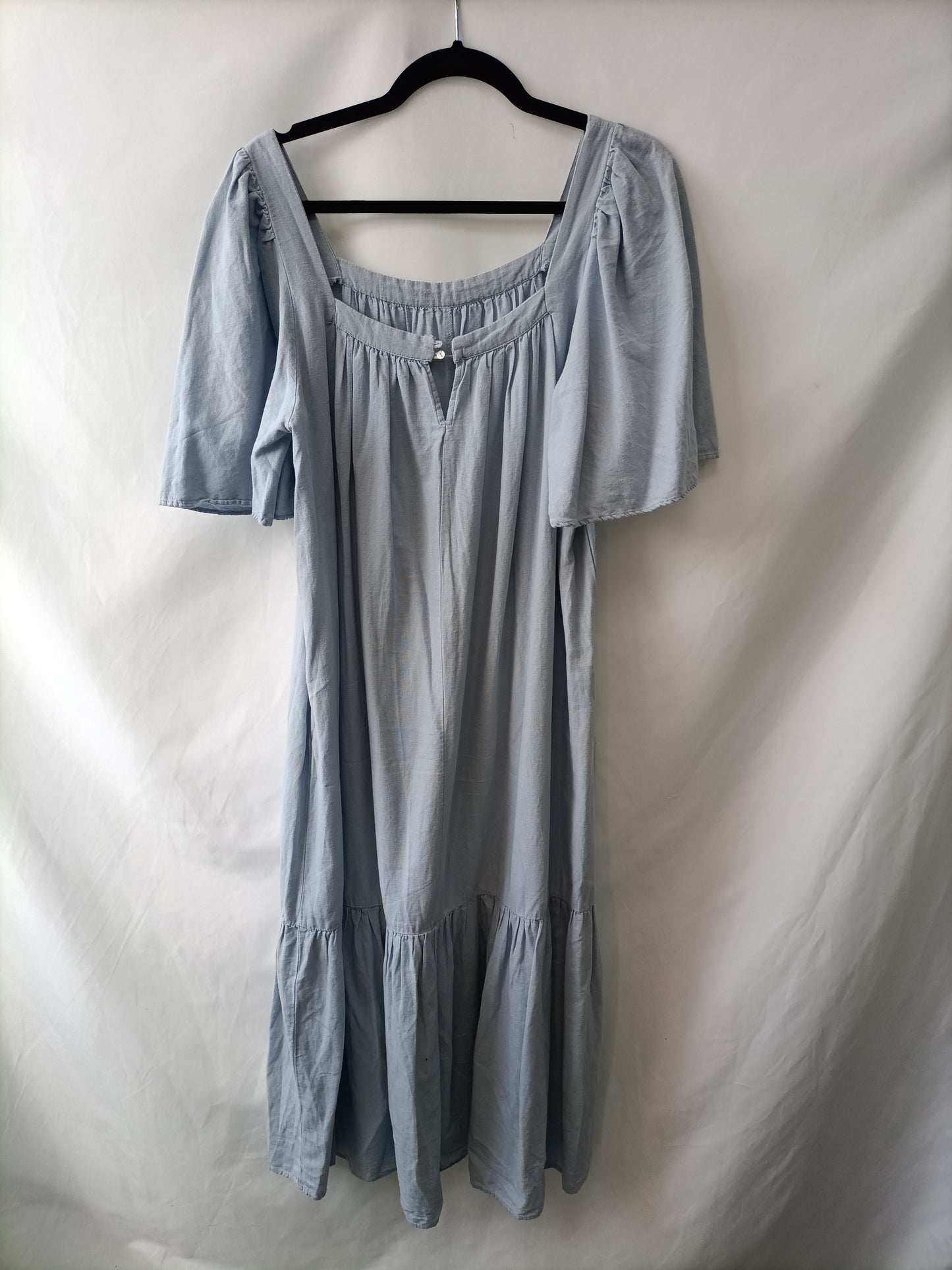 ZARA. Vestido azul largo T.xs/s