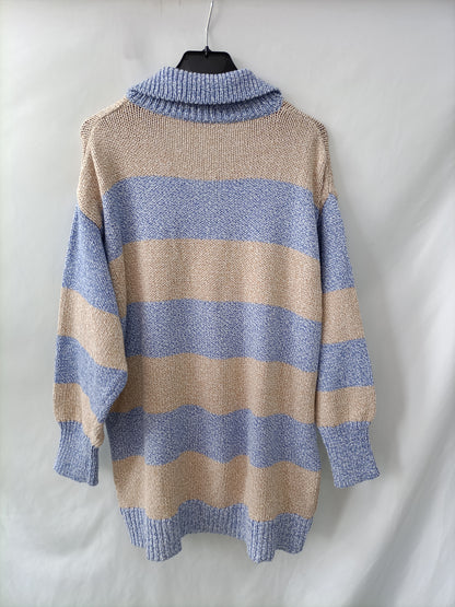 ZARA. Jersey rayas oversized T.m