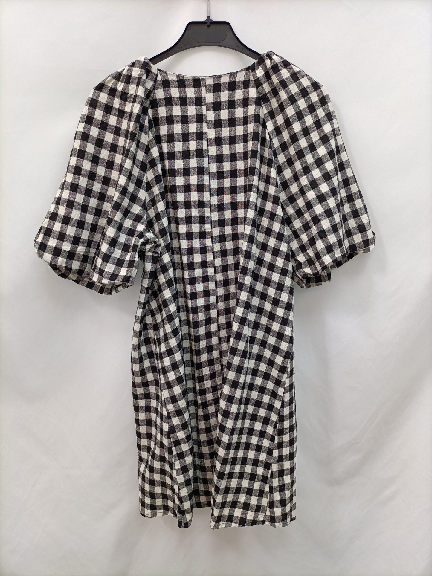 ZARA. Short checked dress TM