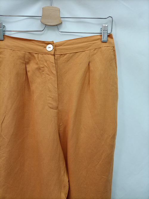OYSHO.Pantalones anchos Lino T.M