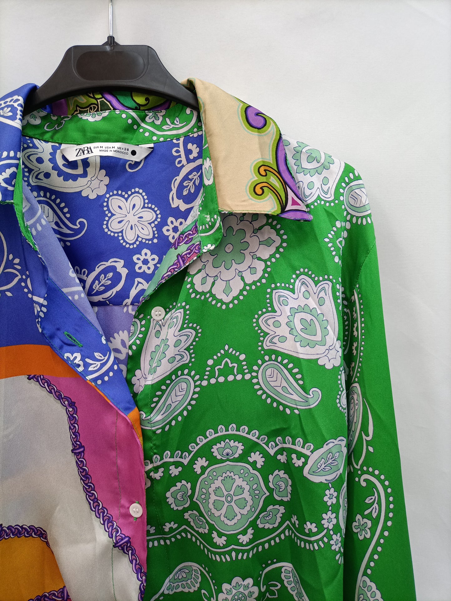 ZARA.Multi-print bow blouse TM (Tara)