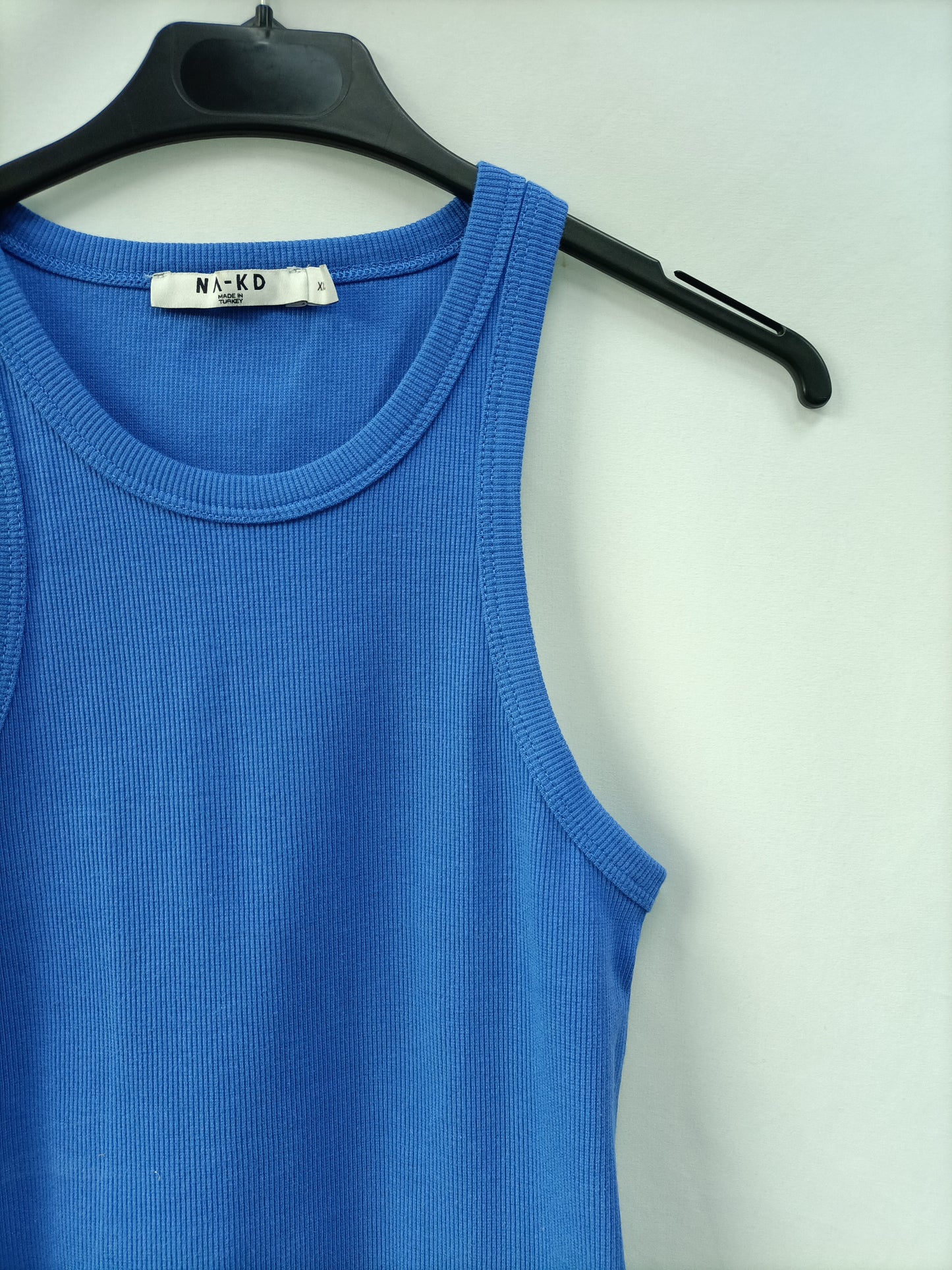 NA-KD. Camiseta Klein canalé T.xxs