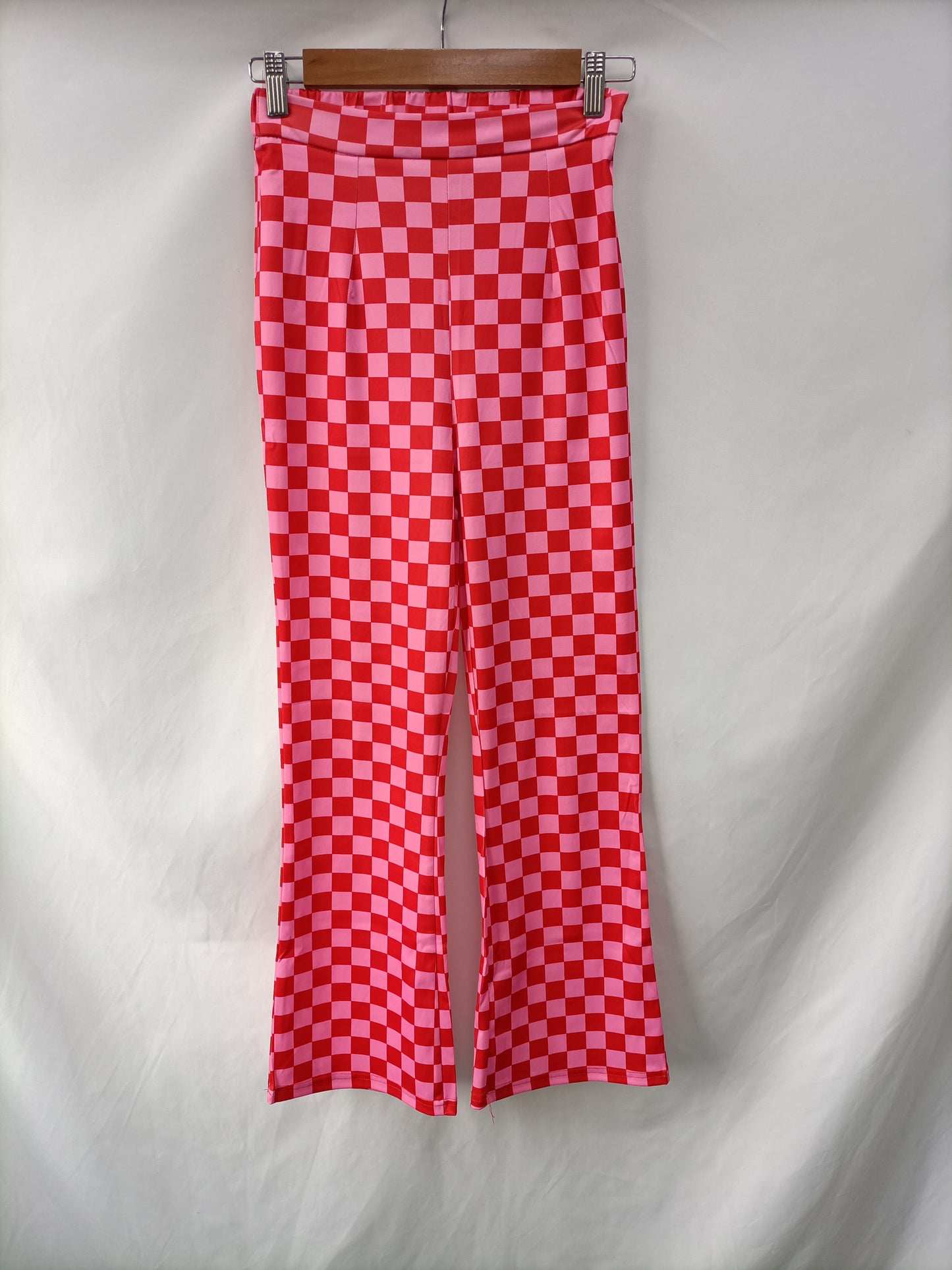 OTHERS. Checkered bell-bottom trousers Ts