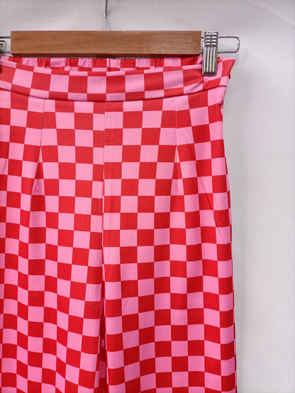 OTHERS. Checkered bell-bottom trousers Ts