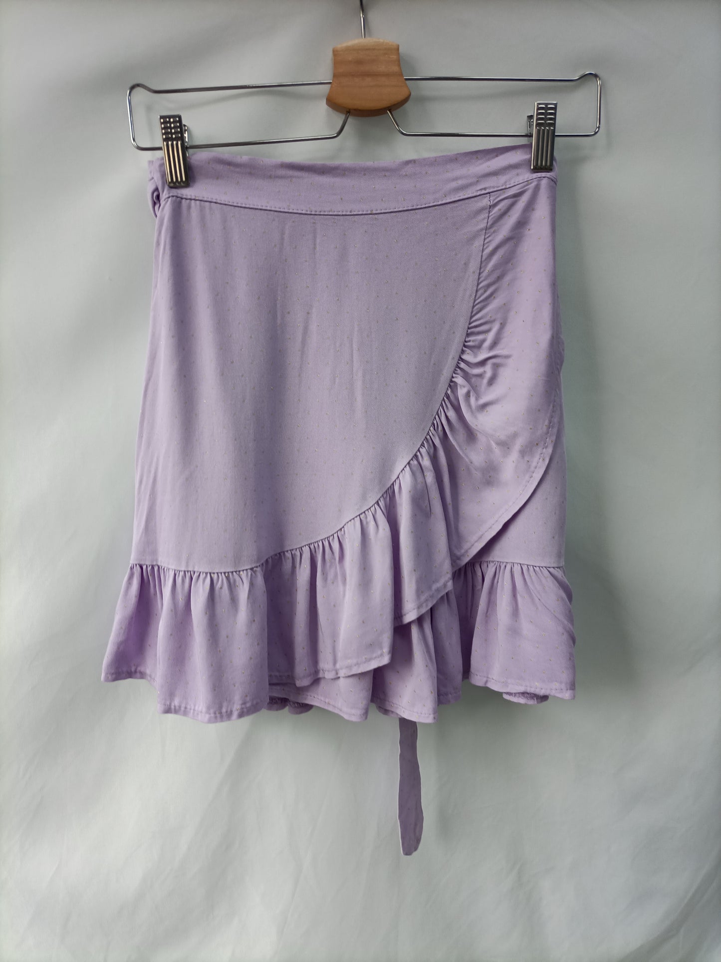 NEW COLLECTION. Lilac polka dot skirt T.xs