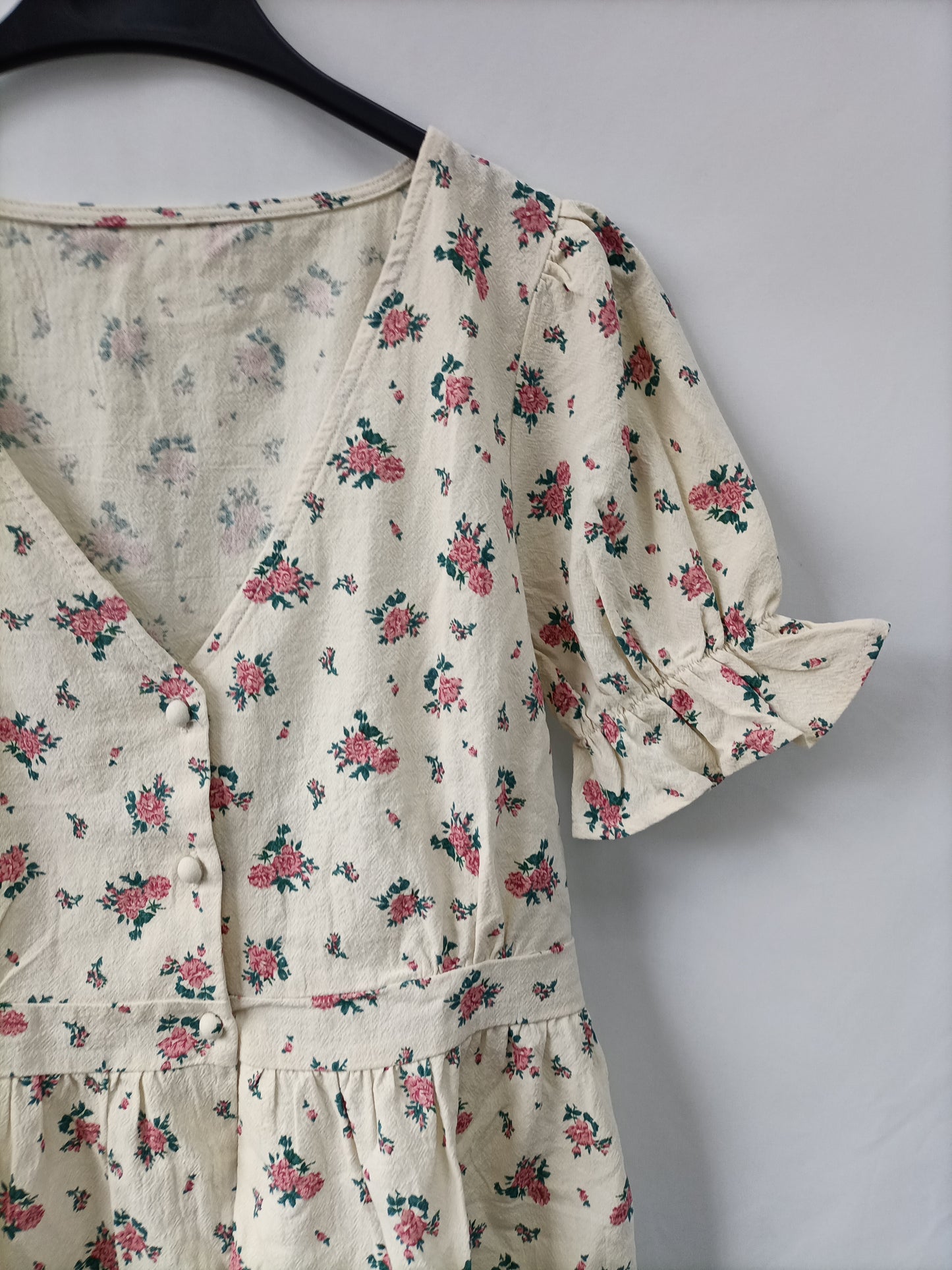 OTRAS. Top beige flores T.u(s)